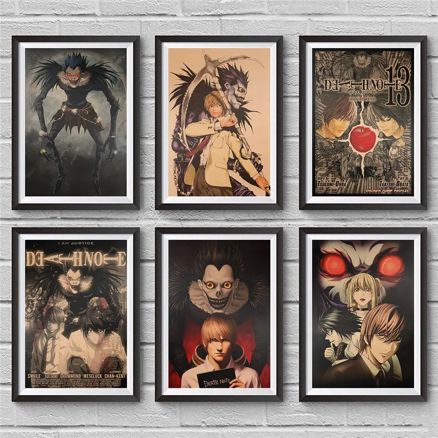 Death Note классические винтажные наклейки из фильма гостиная кафе бар паб домашний