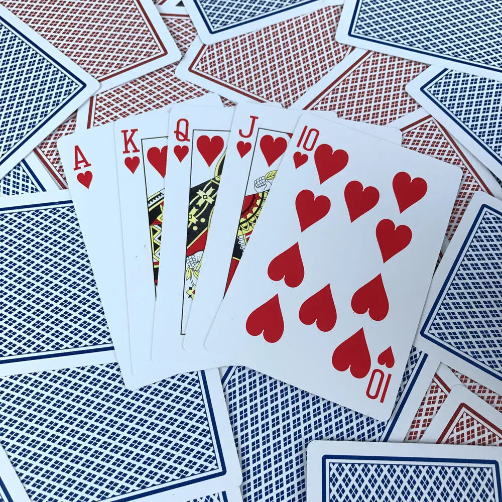 K8356 10 компл./лот Baccarat Texas Hold'em пластиковые игральные карты водонепроницаемые атласные для покера карточная доска мост игра 2,28*3,46 дюймов