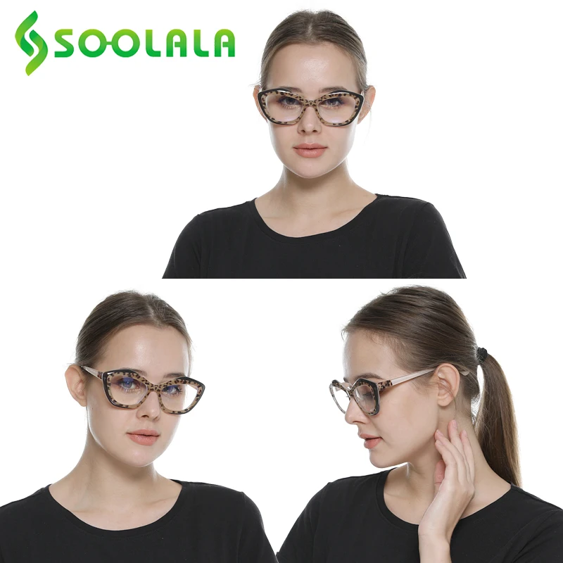 Женские очки для чтения SOOLALA солнцезащитные с бабочкой и цветочным рисунком