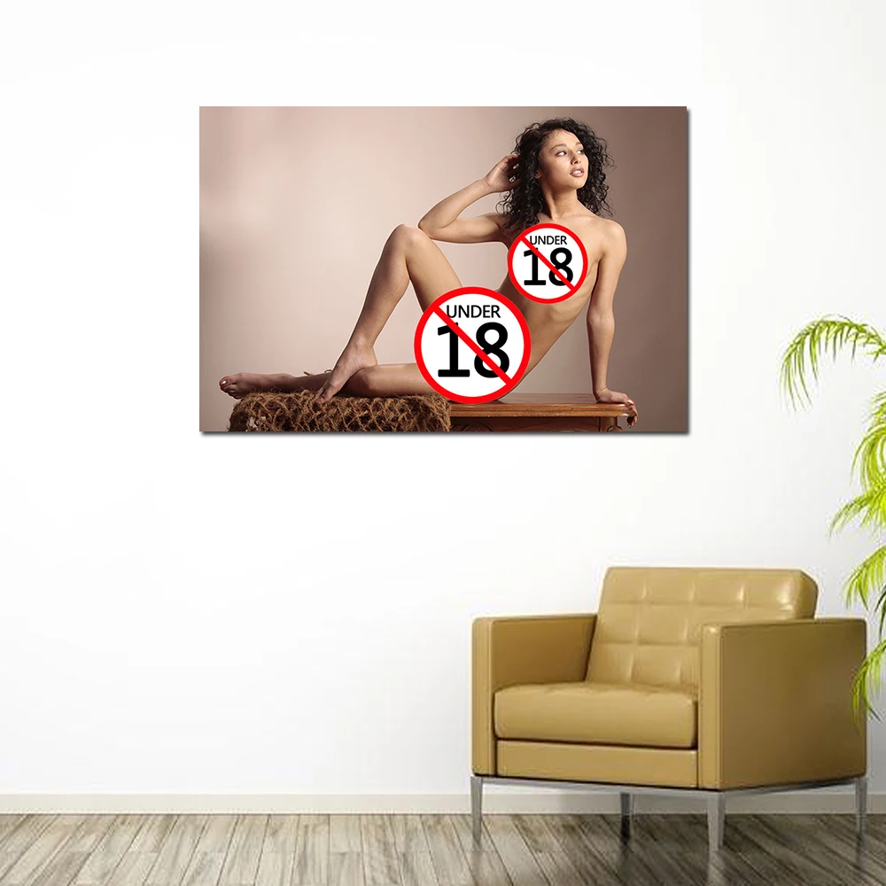 Горячие вьющиеся волосы девушки холст ткань живопись плакат и принты искусство