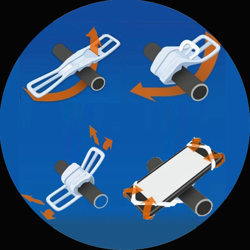 Универсальный силиконовый держатель для смартфона на велосипеде подходит Samsung