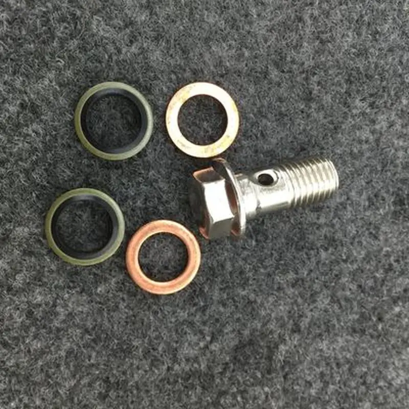 Универсальный M10 x 1 25 мм мотоцикл главный тормозной цилиндр Масляный шланг винт