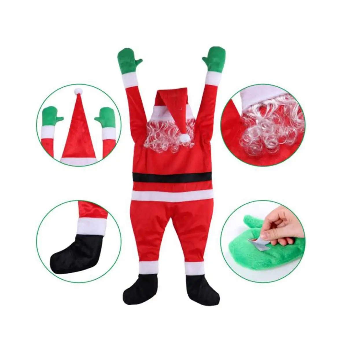 

Cute Santa Claus Decoration Clothes Ornaments Gifts Christmas Tree Hanging Ornament Decoration For New Year Tree Hanging Ornamen