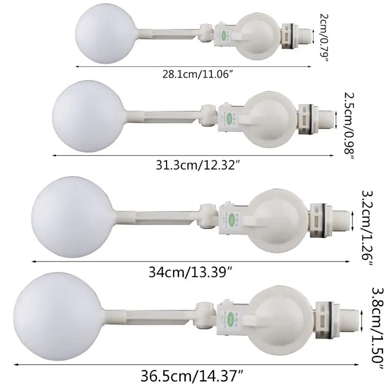 

Auto Fill Water Float Ball Valve Adjustable Water Control Switch for Water Tower Tank Devices DN15/DN20/DN25/DN32