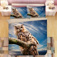 3d animal lion tiger owl print bedding set duvet covers pillowcases one piece comforter bedding sets bedclothes bed linen 11