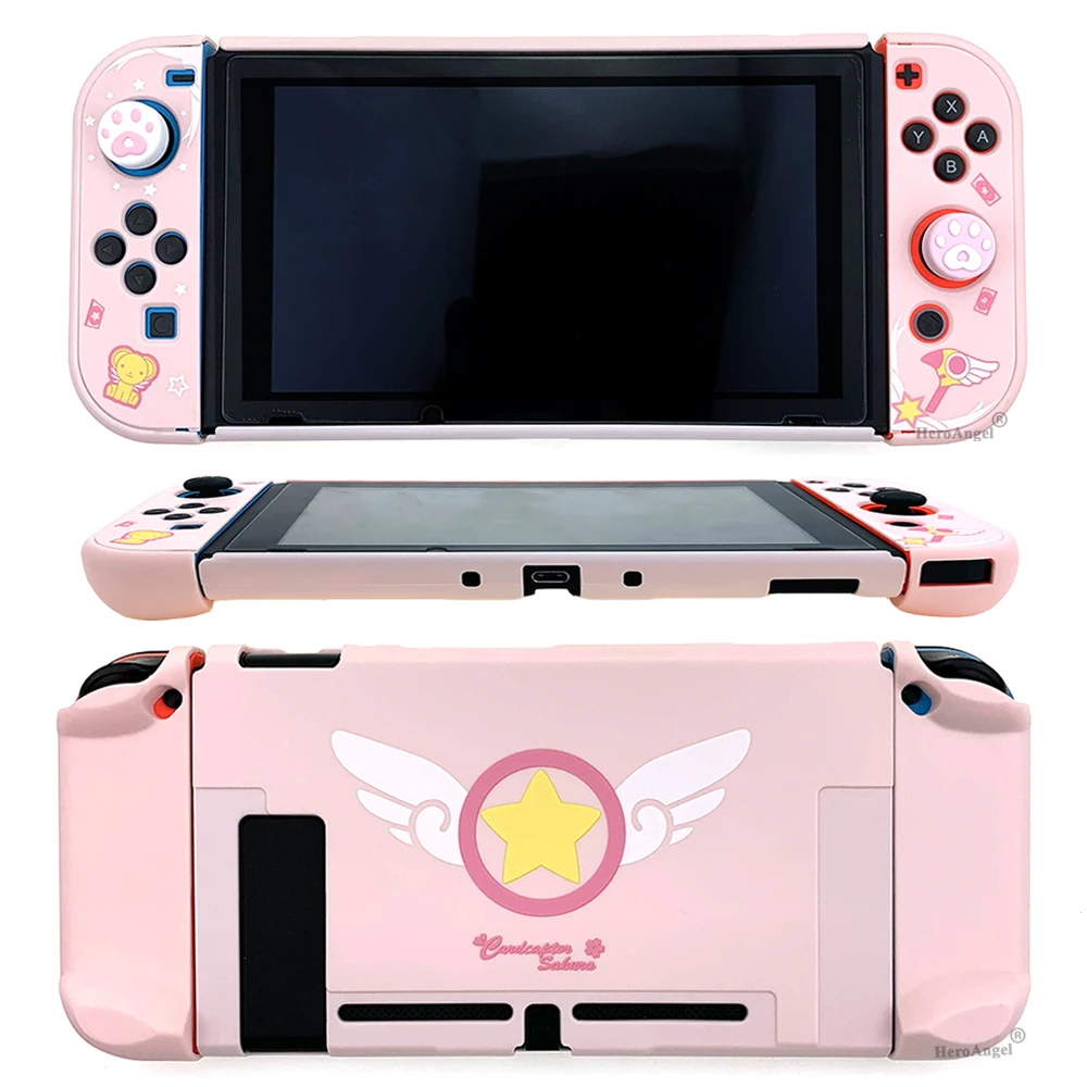 Новинка 2021 жесткий защитный чехол для Nintendo Switch цветная Съемная задняя крышка Nitendo