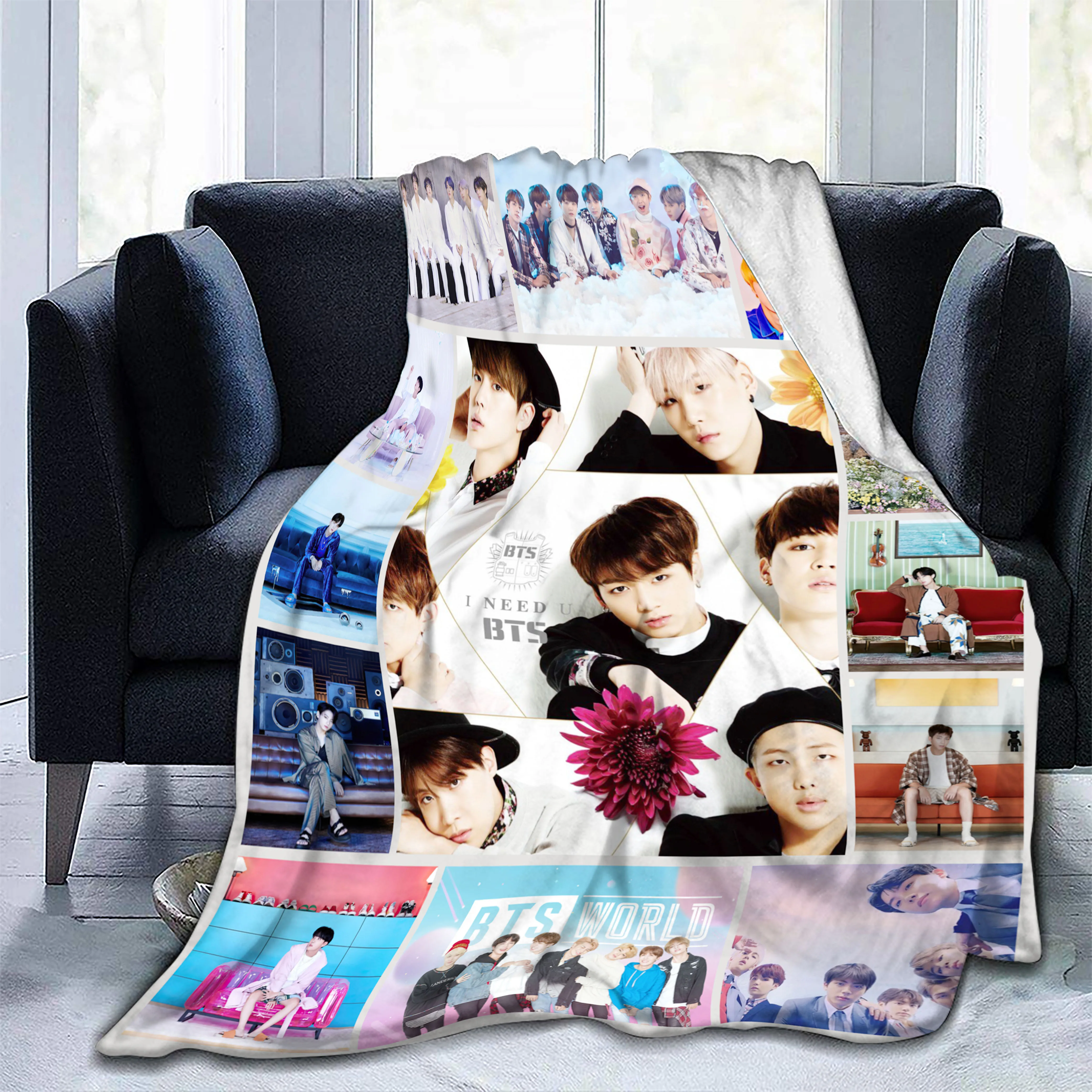 

Флисовое одеяло с принтом для красивого мальчика, ультрамягкое фланелевое одеяло, стильное легкое мягкое теплое одеяло для спальни, гостин...