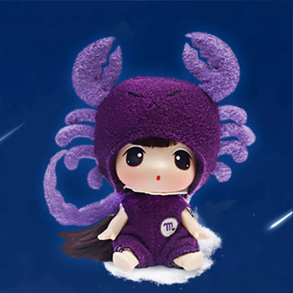 Scorpio Кукла Ddung, мягкая, модная, имитация, кукла, созвездие, игрушки для детей, Обучающие, реалистичные, куклы, подарок на день рождения - Цвет: Scorpio