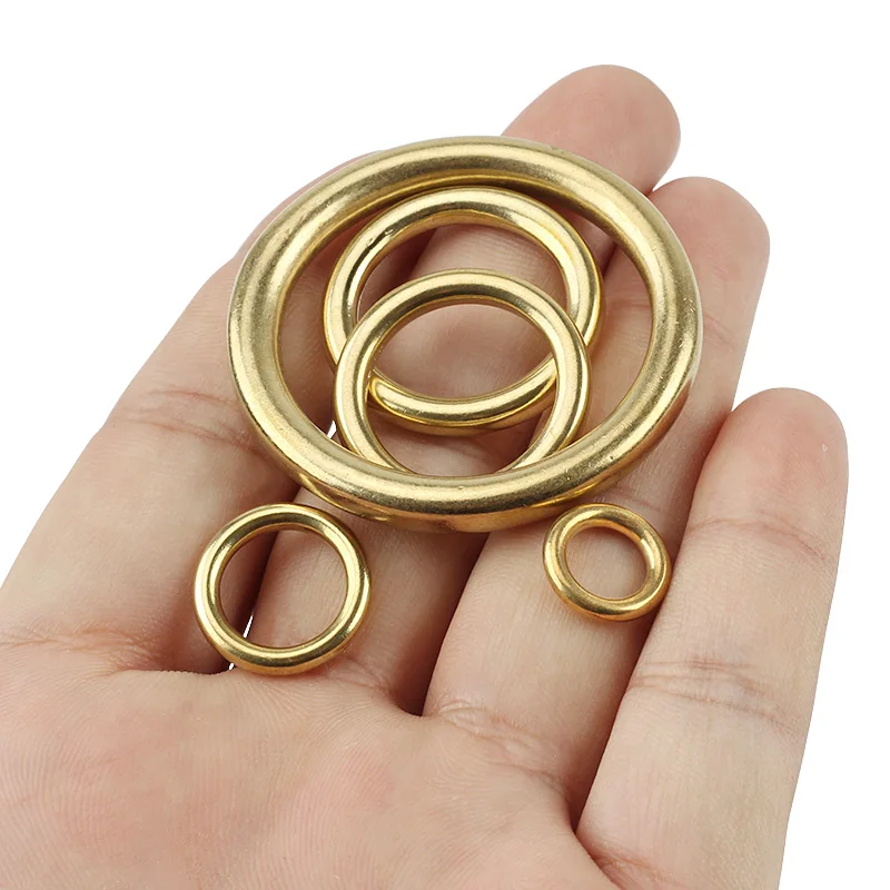 3 шт./лот желтое латунное кольцо для улицы инструмент сделай сам медное бесшовное