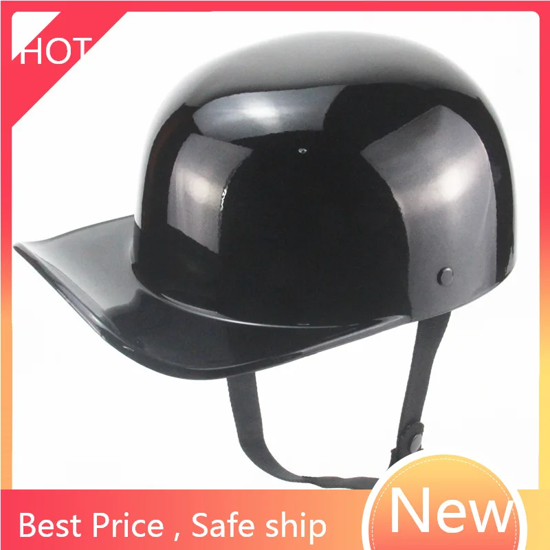

Black Adult Open Face Half Helmet Moto vintage Motorcycle Motorbike Biker Riding Crash Scooter,Cruiser,Chopper helmet