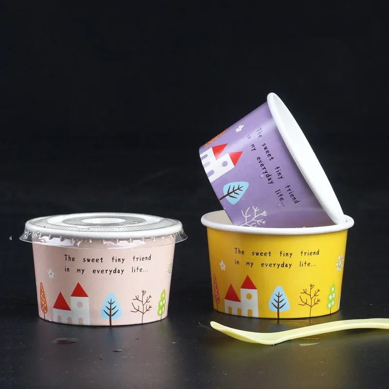 100 шт высокое качество одноразовые стаканы для мороженого детский день рождения