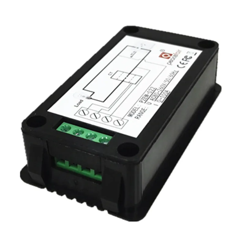 Peacefair однофазный цифровой измеритель мощности AC220V напряжение тока ватт коэффициент мощности частота счетчик энергии PZEM-022 с катушкой CT