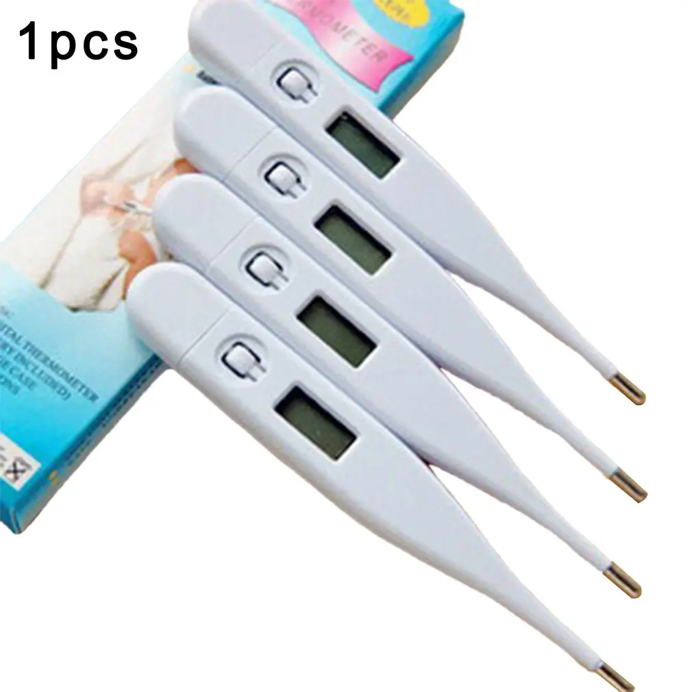 

Digital Thermometer Digital electronic thermometer Water thermometer Large LCD screen beep sound white 1 pcs
