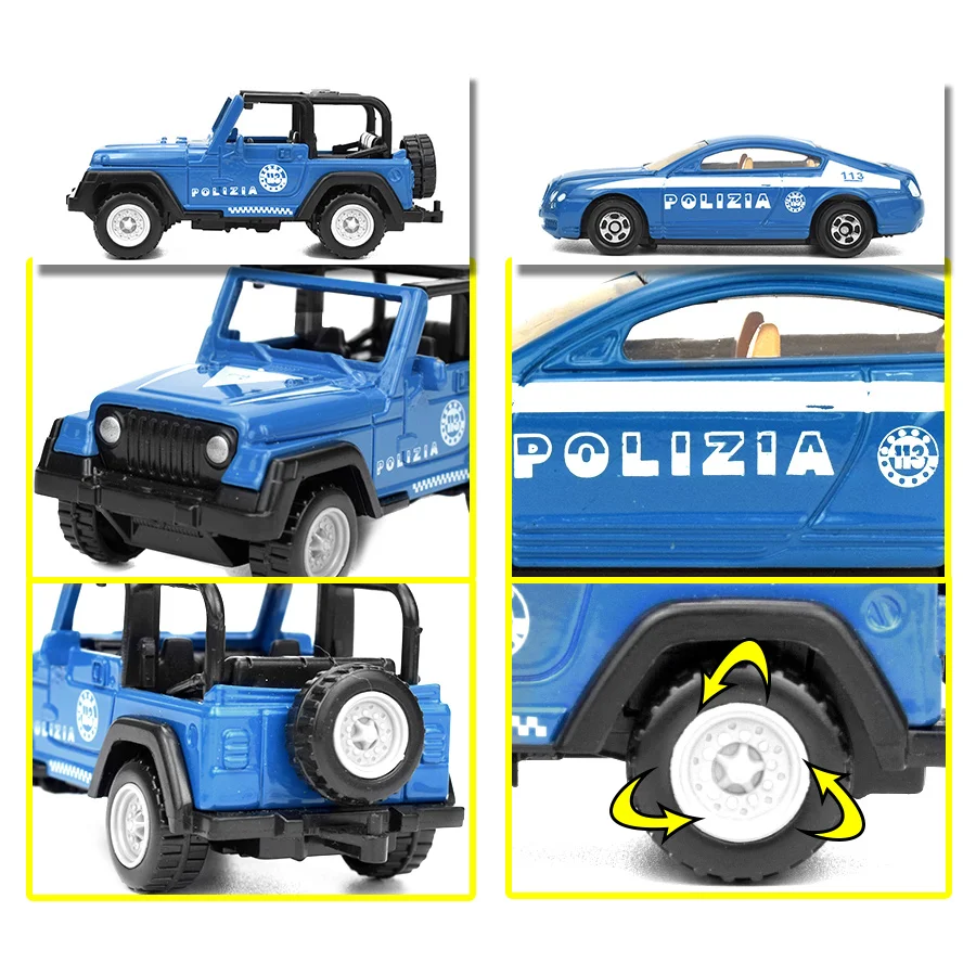 Детская игрушка 5 стилей литые под давлением полицейские машины Мини Сплав