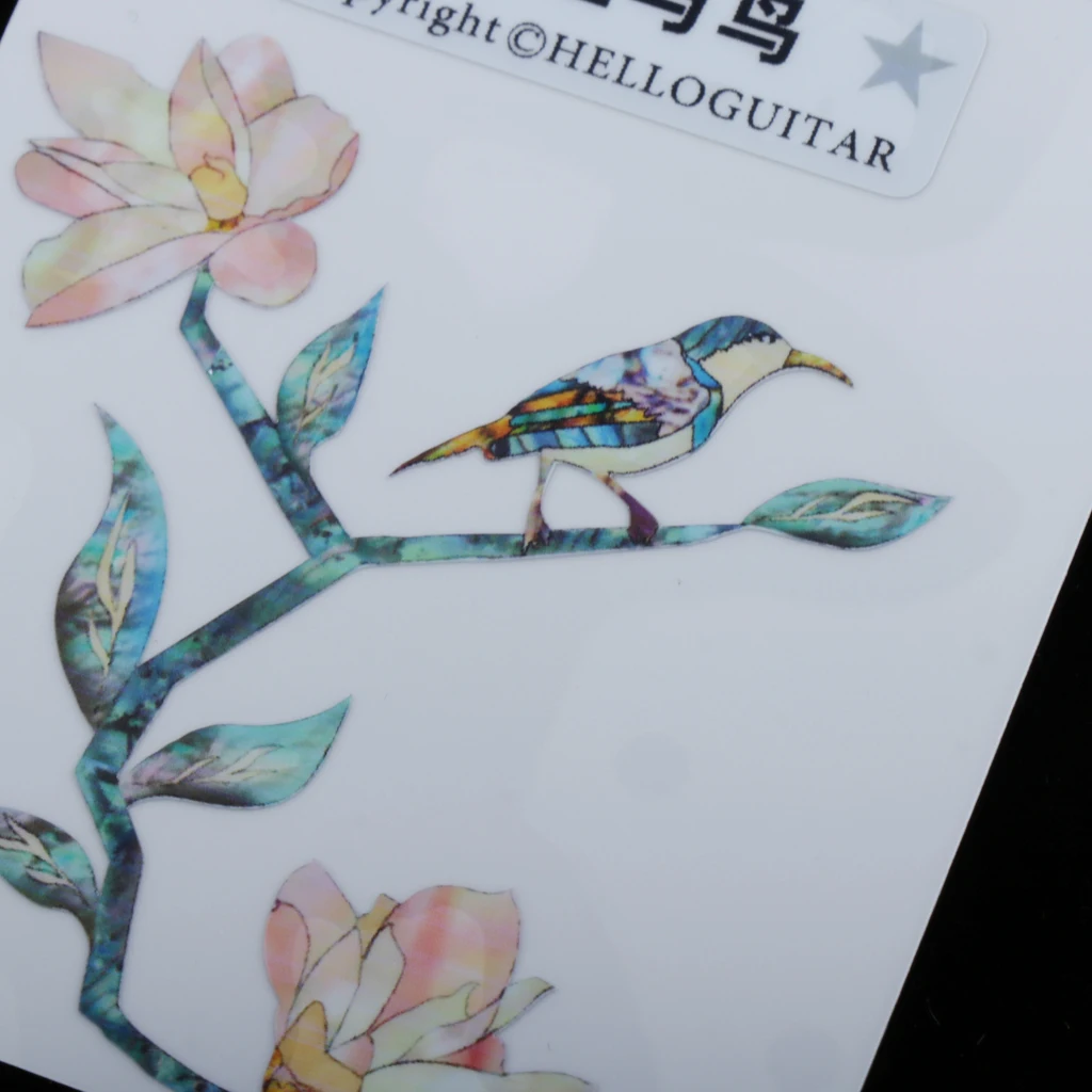 elektrische gitarre bass körper abziehbilder aufkleber pvc 10cm kopfplatte inlay aufkleber teile free global shipping