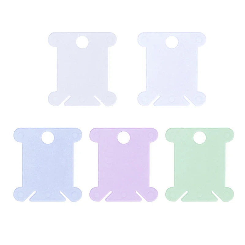 

Plastic Cross Stitch Sewing Tool Plate Board Thread Bobbin Holder Floss Storage Coiling Spool Embroidery Craft Kit Sewing Tools