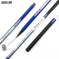 siechi ultralight superhard stream hand pole carbon fiber casting telescopic fishing rods fish tackle 3 64 55 46 37 2 meters