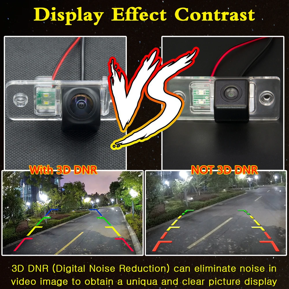 Автомобильная камера заднего вида HD с изображением рыбий глаз Starlight для Smart Fortwo W450