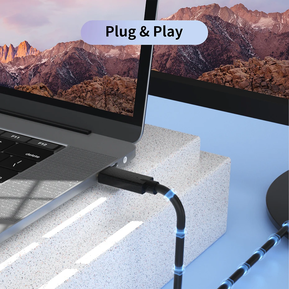 Адаптер USB-VGA кабель usb type-c в vga для Apple macbook air pro вход usb-c out до 1080P поддерживается |