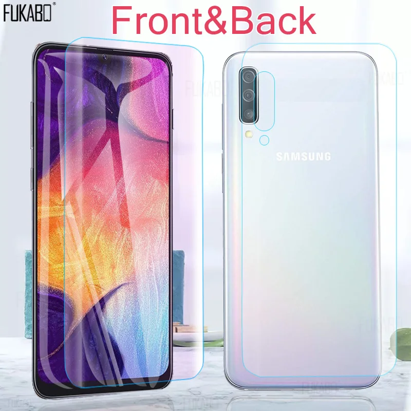 15D Передняя и задняя Гидрогелевая пленка для samsung Galaxy A50 A70 A10 A20 A30 Note 10 Pro A40 A80 A60 для samsung M10 M30 M20 не стекло