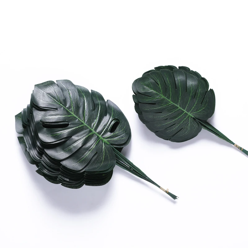 1 шт. искусственные листья тропических растений Пальма Свадьба Гавайская Луа