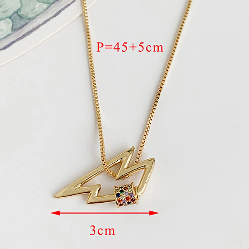 Новое модное золотое ожерелье с подвеской для женщин простой цвет из циркона