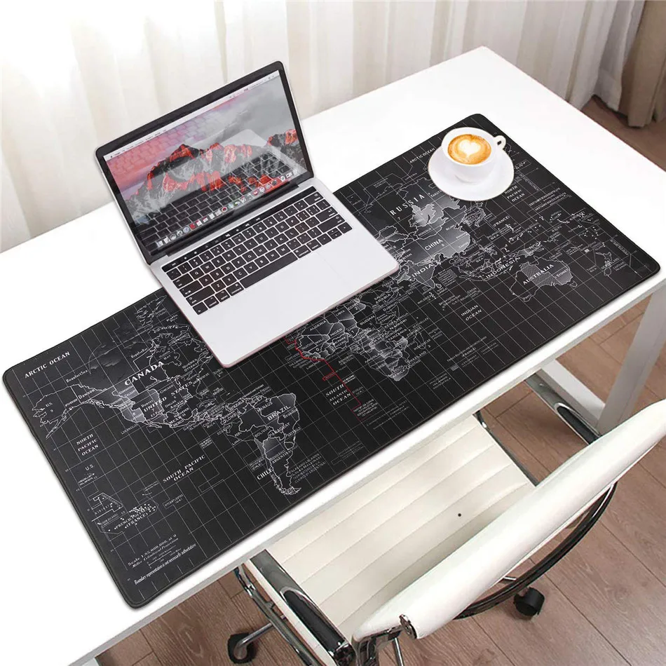 Очень большой игровой коврик для мыши с картой мира Maus Pad Grand 900x400 клавиатура