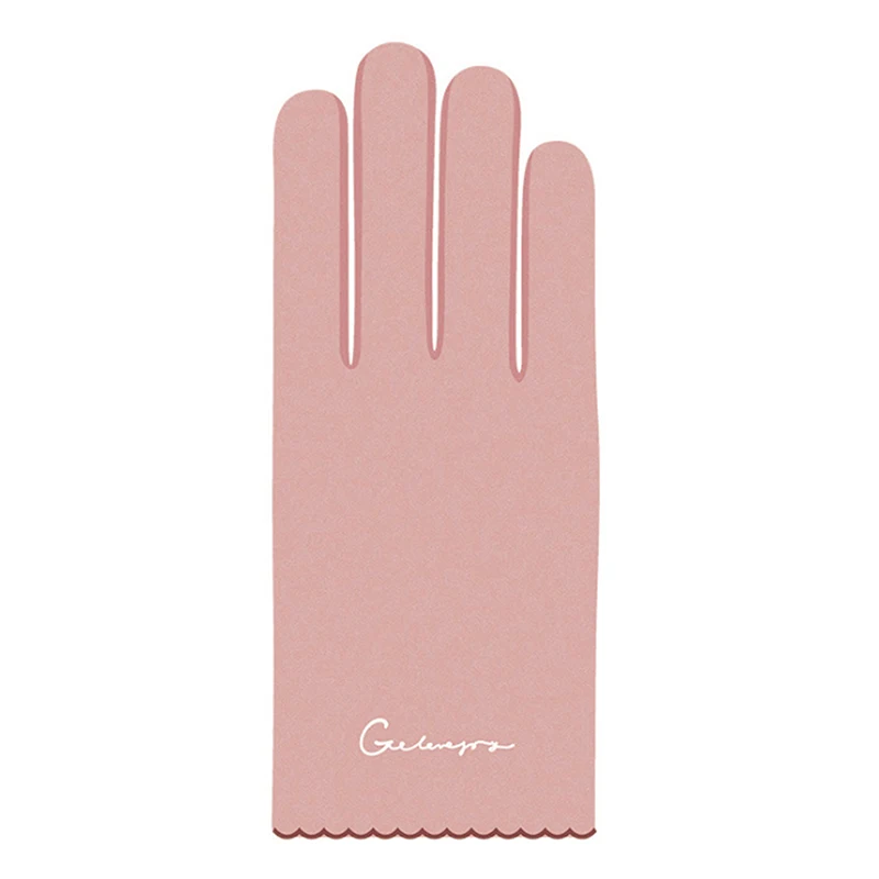 

New Women Gloves Autumn And Winter Imitation Rabbit Velvet Keep Warm Touch Screen Thin Female Elegant Style Embroidery