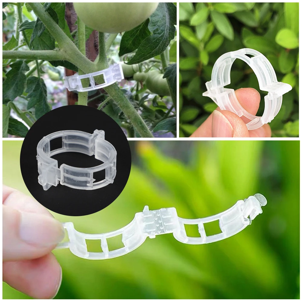100/200/500 шт многоразовые пластиковые зажимы для растений поддерживает соединение