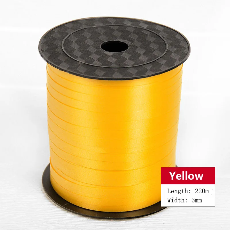 3-Yellow Воздушные шары ленты лента-лазер для вечерние украшения подарки на день рождения DIY упаковка свадебные украшения фольги атласные ленты аксессуары - Цвет: 3-Yellow