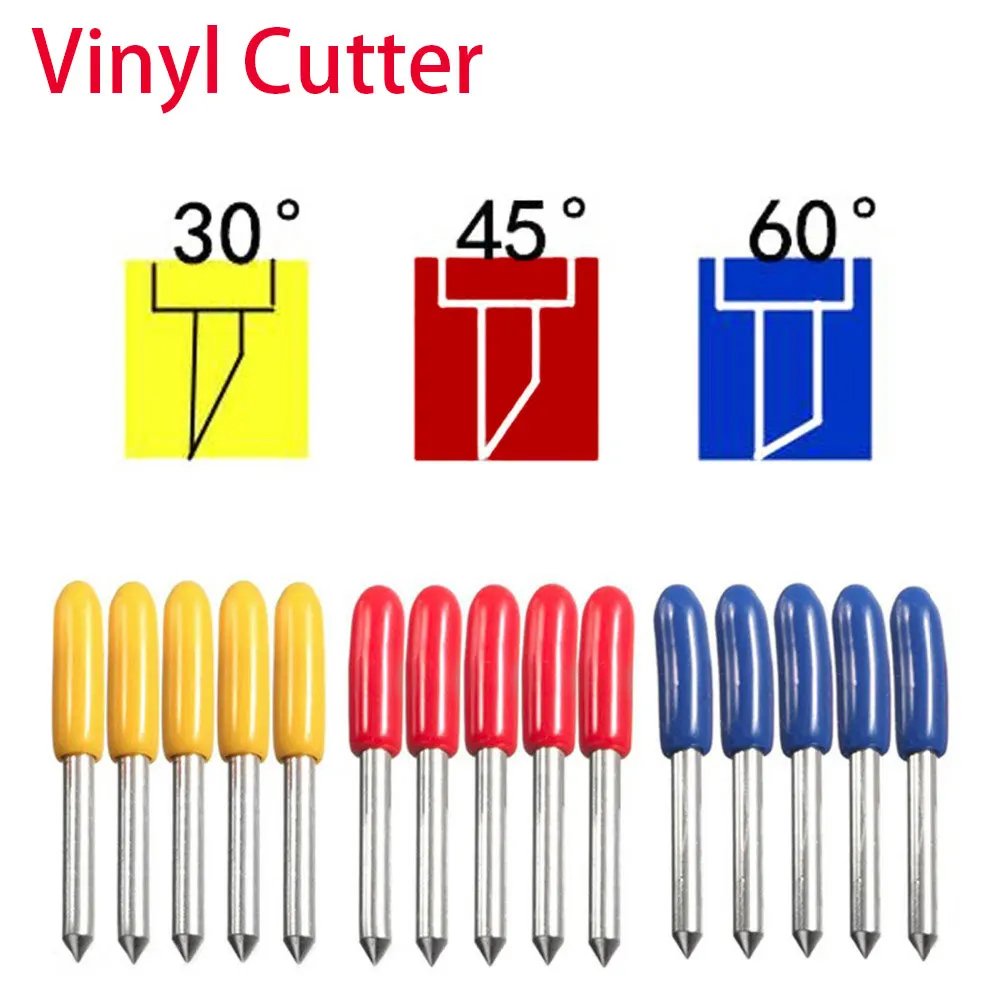 

15 шт., режущий плоттер с лезвиями для ножей с надписью Roland 30 °/45 °/60 °