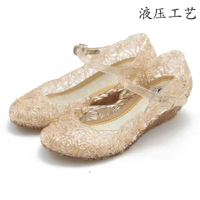 

2021 New Girls Shoes Stage Performance Dance Princess Shoes Children Sandals Hollow crystal shoes KIDS Summer Sandals Girls