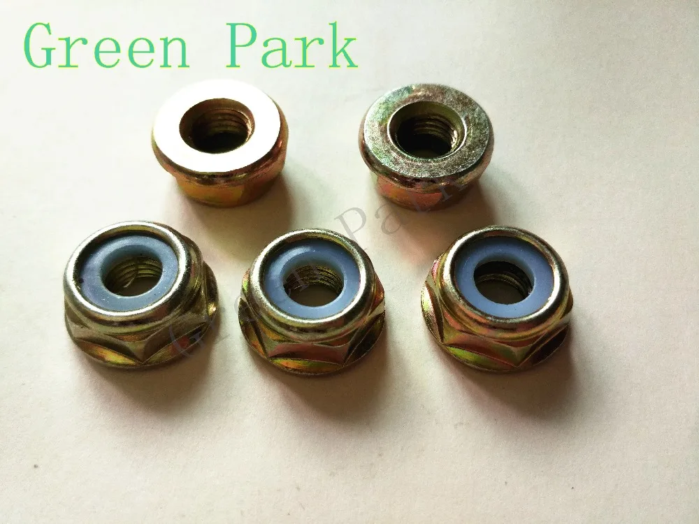 

10PCS Strimmer Trimmer Brush Cutter Gear Head Case Nut M10*1.25 Left Hand Blade Nut