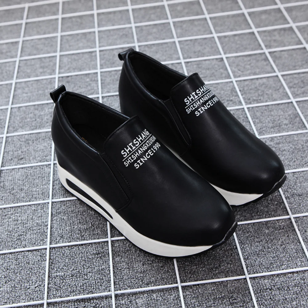 Кроссовки женские на платформе повседневная спортивная обувь без застежки