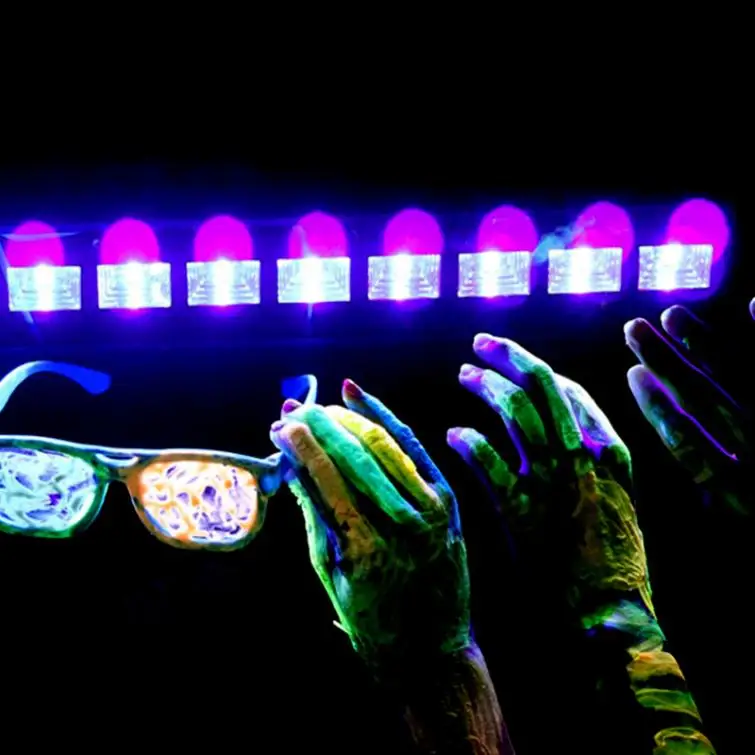 6 светодиодный 18 Вт пульт дистанционного управления УФ фиолетовый черный свет с