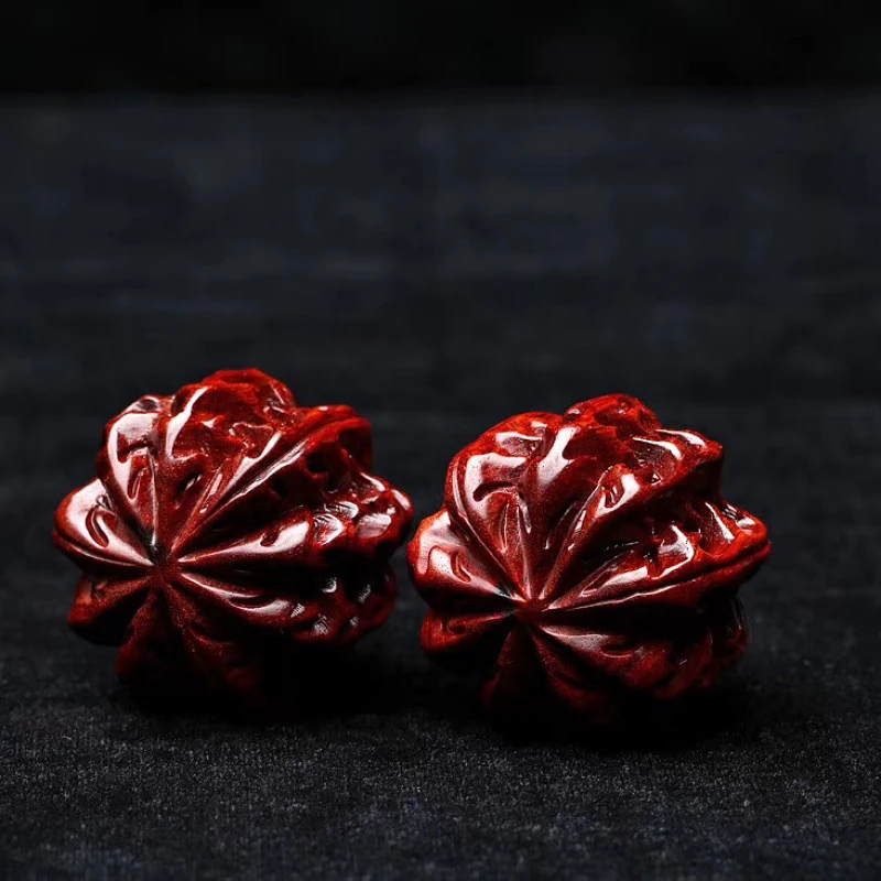 Pterocarpus сандаловый орех ручная работа резьба по дереву мяч для фитнеса из массива