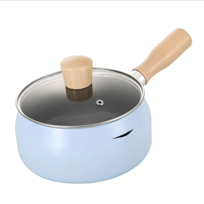 Деревянный большой живот молочный горшок бытовой три Цвет с антипригарным