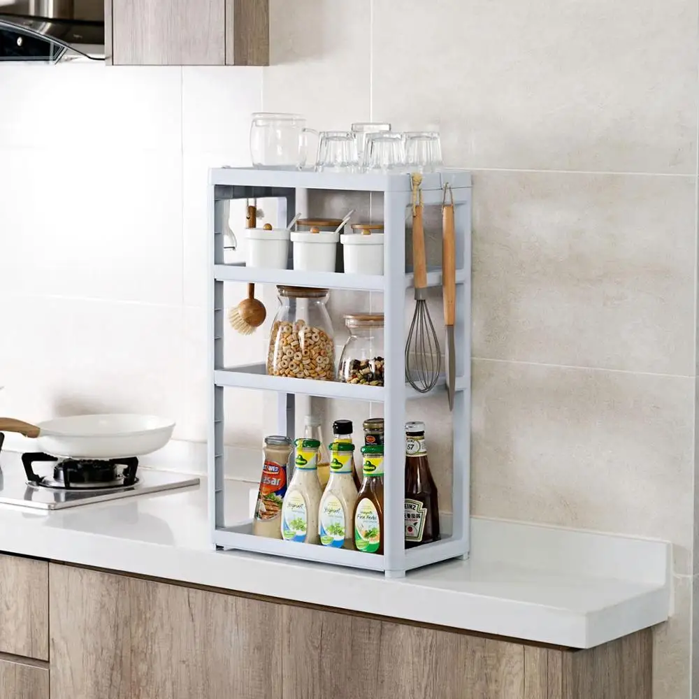 4-х уровневая кухонная полка для хранения в ванной комнате органайзер книг обуви |