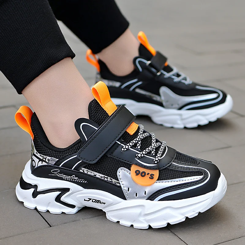 

New Arrival Running Shoes For Boys Brand Kids Jogging Walking Shoes Hook & Loop Child Designer Sneakers Fashion Kid Sport Shoes