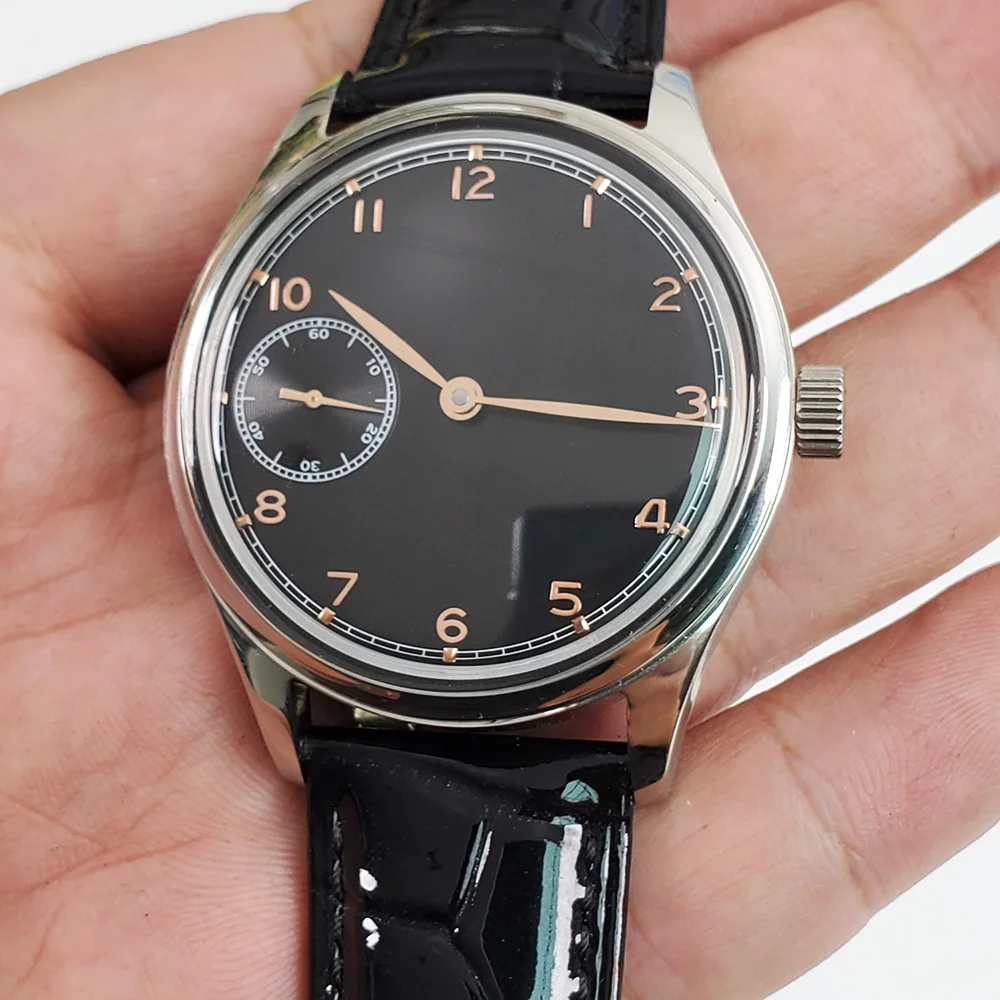 Часы бизнес классический ручной механический мужской циферблат Бесплатная