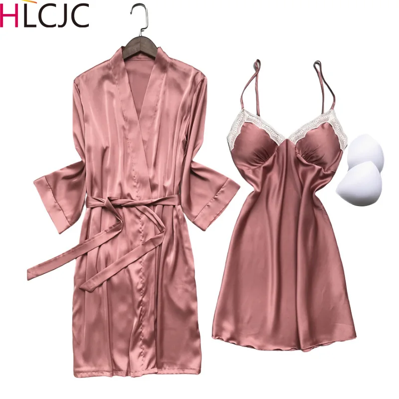 Комплект женский кружевной из 2 предметов пикантная ночная рубашка с нагрудной