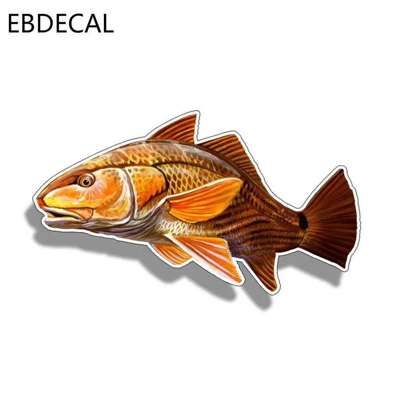 EBdecal Redfish виниловая наклейка Рыбная ловля красный барабан для