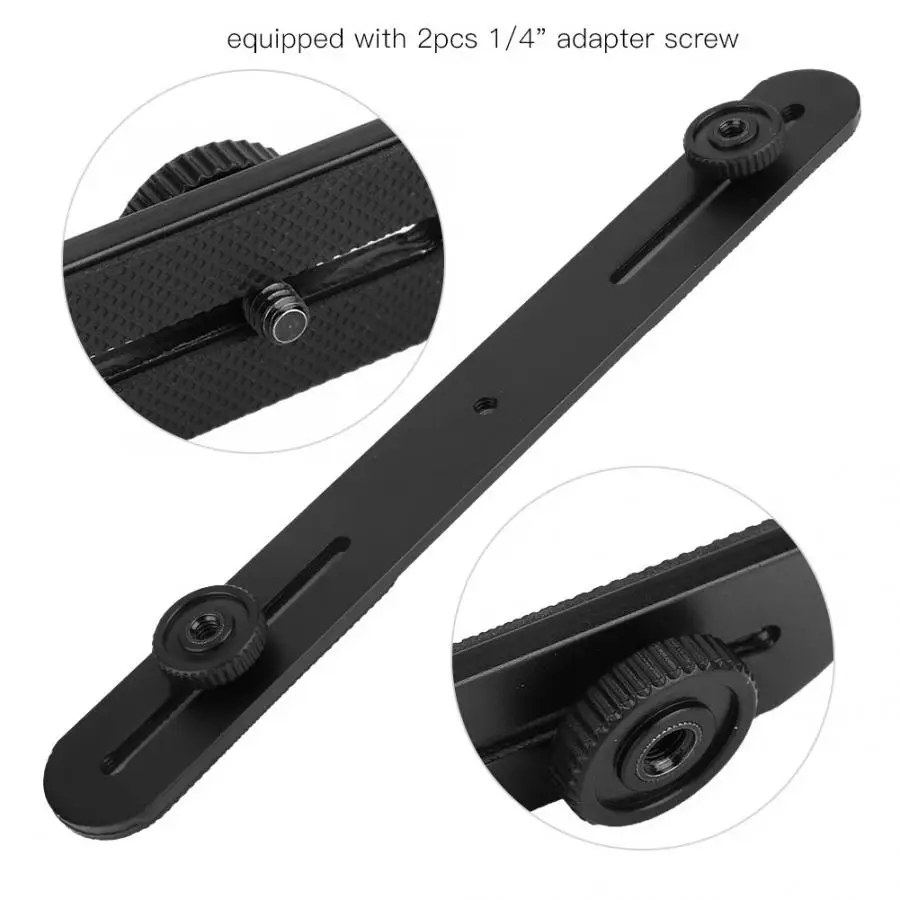 Универсальный двойной держатель для вспышки с 2 адаптерами 1/4 дюйма штатив