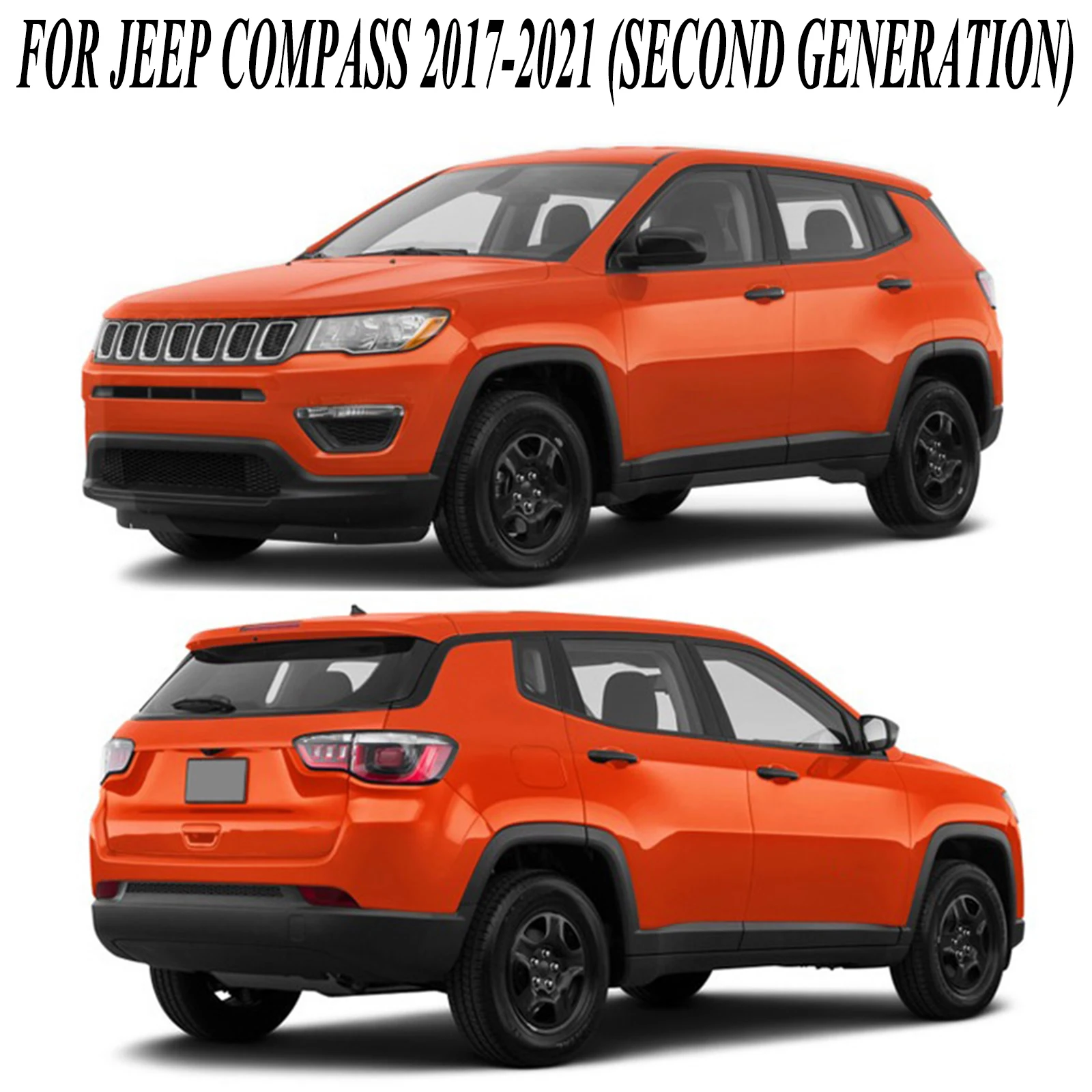 Крышка багажника из хромированной нержавеющей стали для Jeep Compass 2017-2021 - купить по