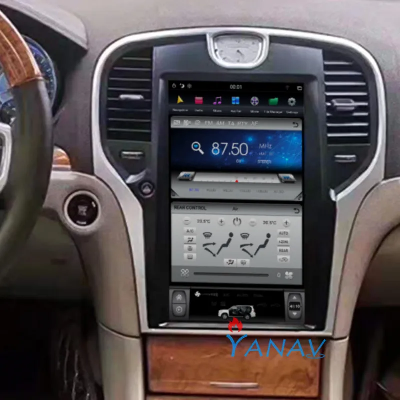 

Тесла стиль вертикальный экран PX6 Android автомобильный GPS навигация для-Chrysler 300C 2013 + Радио скотч рекордер головное устройство мультимедиа плей