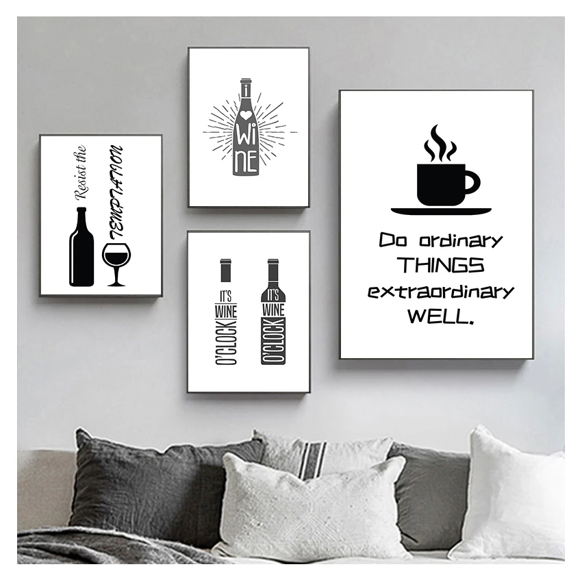 Модульная Настенная картина кухня Современный домашний декор холст живопись