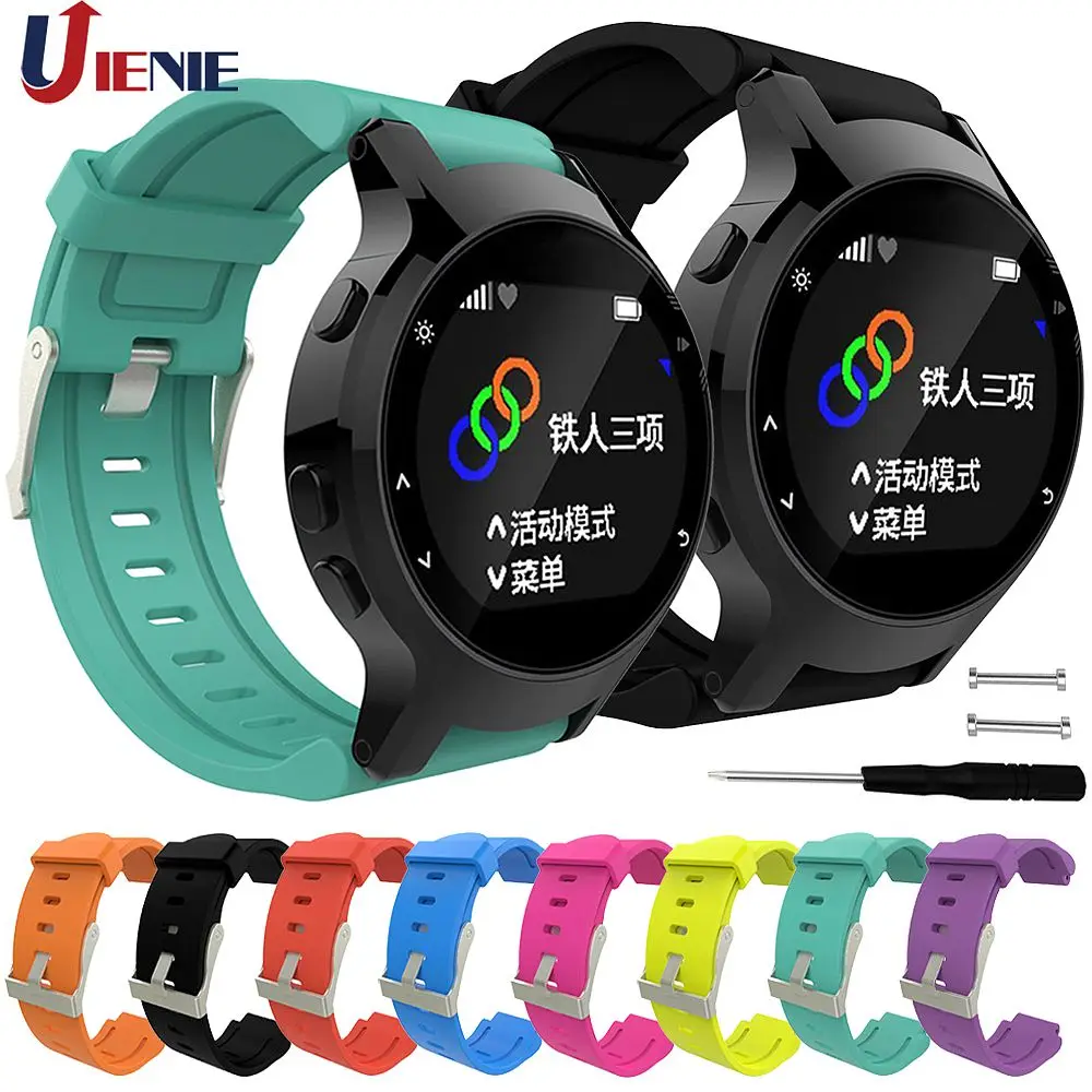 Silicone Watchband Strap for Garmin Forerunner 225 Smart Watch Bracelet Band Sport Replacement Wristband Correa with Tool | Электроника