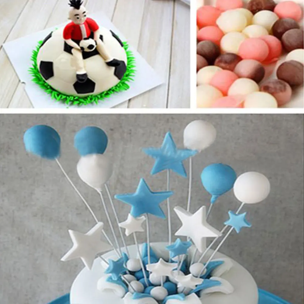 Половина шаровая форма шара торта ремесло шоколад Алюминий Сплава Серебра Формы