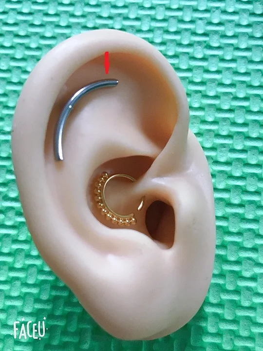 1 шт. черные серьги гвоздики из нержавеющей стали 16 г 18 20 Надеваемые На ушной хрящ