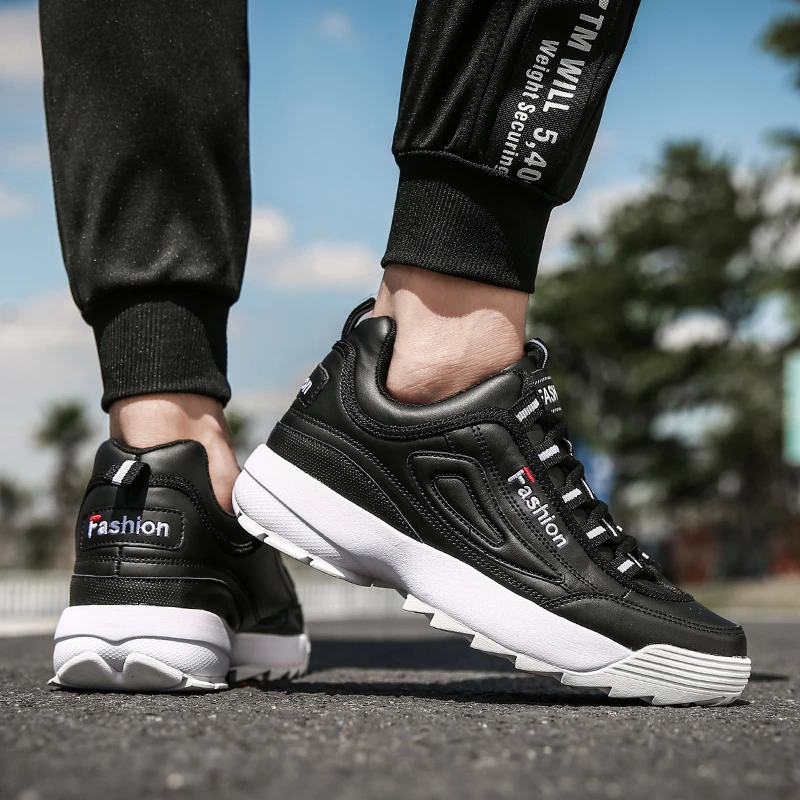 Мужские массивные мужские кроссовки обувь для папы на высокой платформе